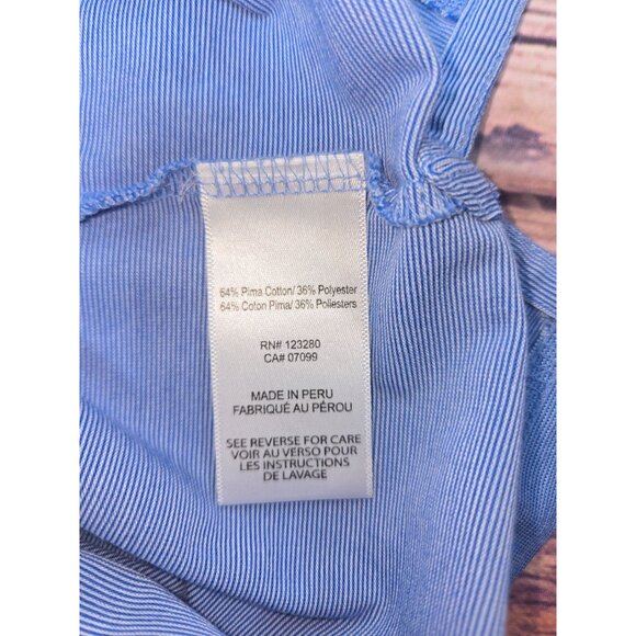 Travis Mathew Mens Blue Polo XXL Pima Cotton Blend - Picture 6 of 8